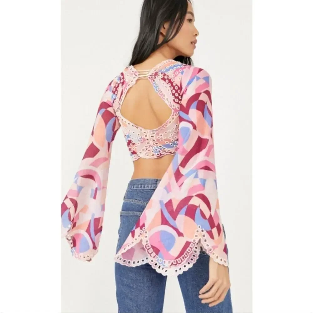 Free People Eyes On You Crop Top